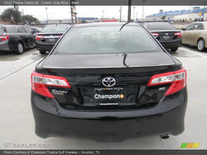 Cosmic Gray Mica / Black 2012 Toyota Camry SE