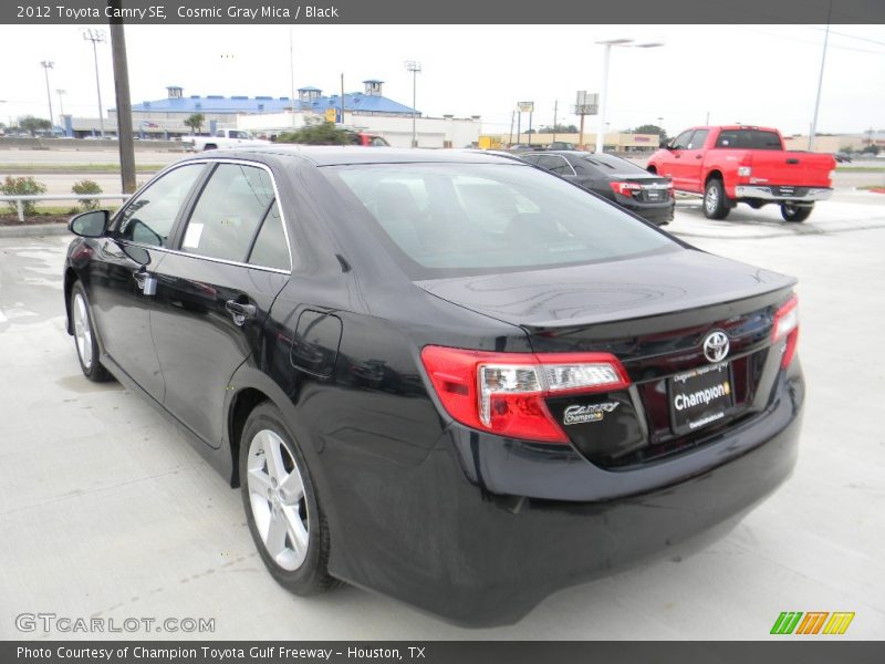 Cosmic Gray Mica / Black 2012 Toyota Camry SE