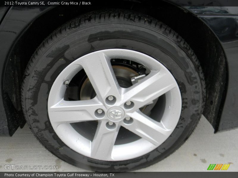 Cosmic Gray Mica / Black 2012 Toyota Camry SE