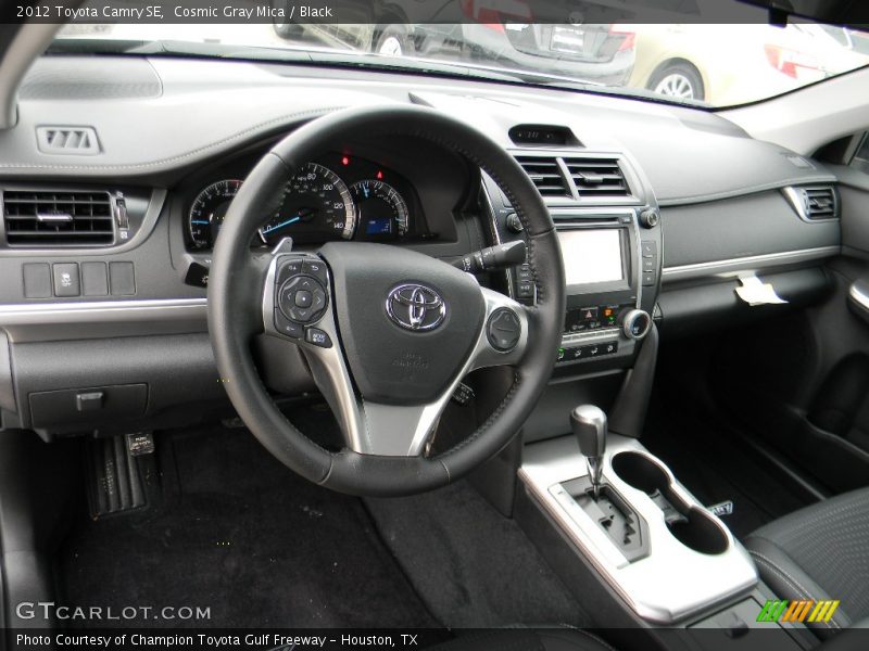 Cosmic Gray Mica / Black 2012 Toyota Camry SE
