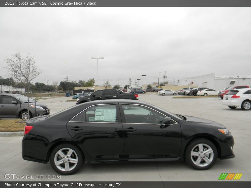 Cosmic Gray Mica / Black 2012 Toyota Camry SE