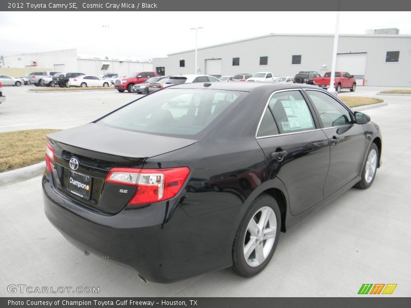 Cosmic Gray Mica / Black 2012 Toyota Camry SE