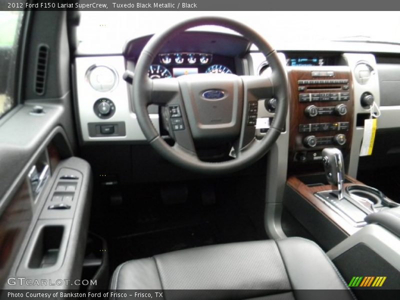 Tuxedo Black Metallic / Black 2012 Ford F150 Lariat SuperCrew
