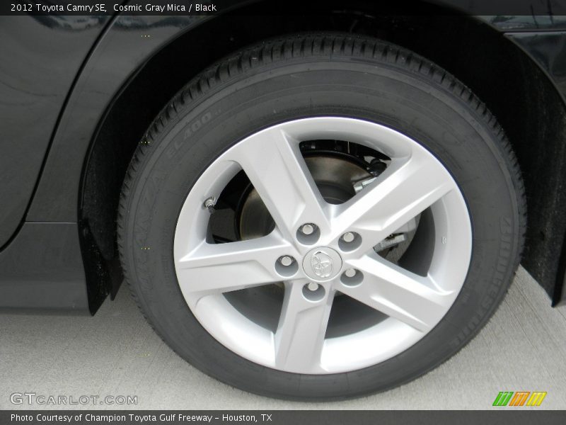Cosmic Gray Mica / Black 2012 Toyota Camry SE