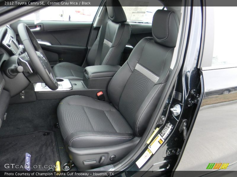 Cosmic Gray Mica / Black 2012 Toyota Camry SE