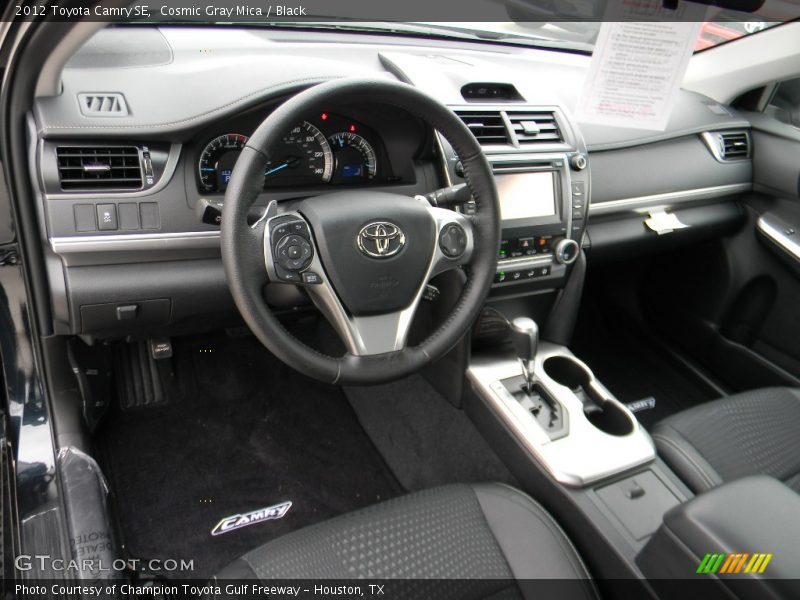 Cosmic Gray Mica / Black 2012 Toyota Camry SE