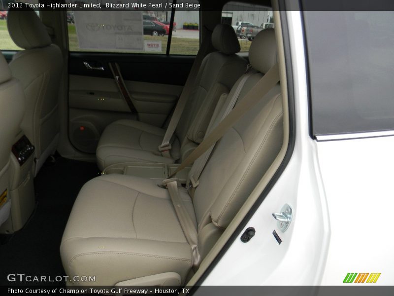 Blizzard White Pearl / Sand Beige 2012 Toyota Highlander Limited