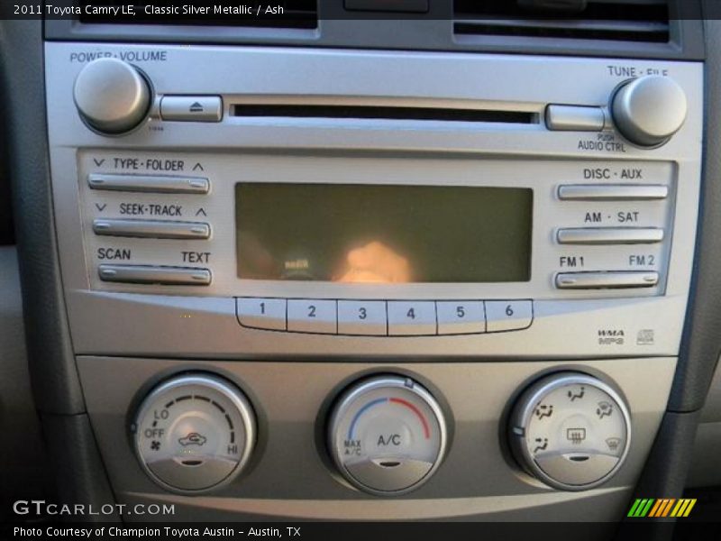 Classic Silver Metallic / Ash 2011 Toyota Camry LE