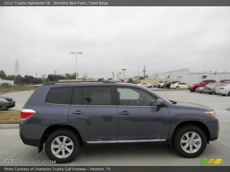 Shoreline Blue Pearl / Sand Beige 2012 Toyota Highlander SE
