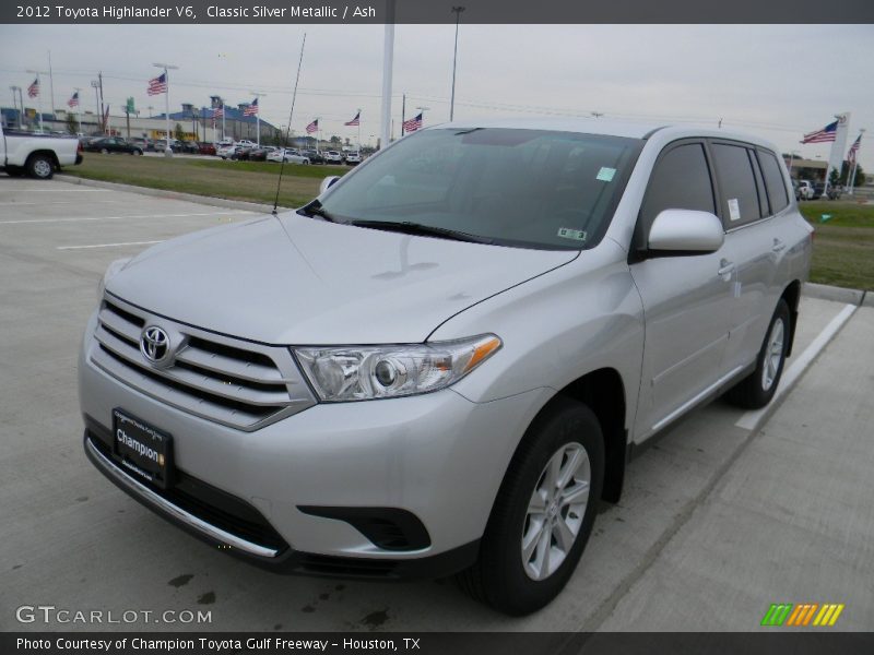 Classic Silver Metallic / Ash 2012 Toyota Highlander V6