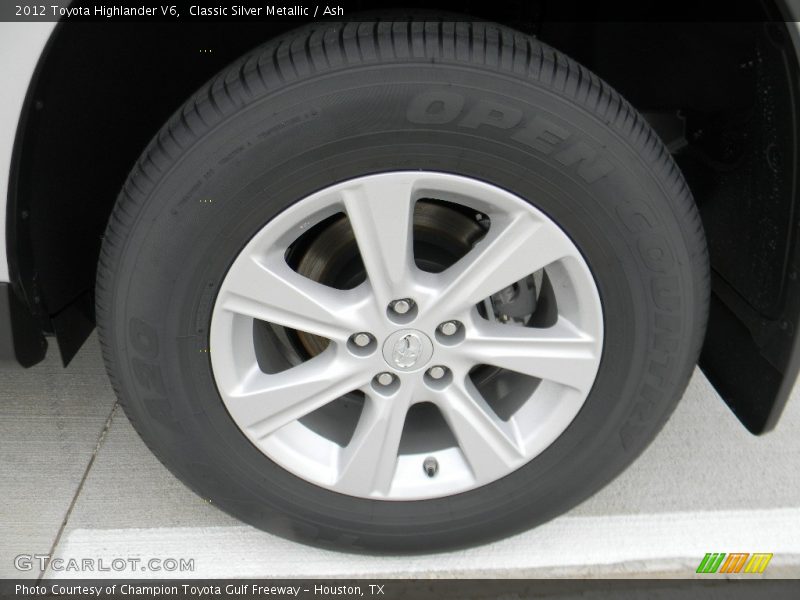 Classic Silver Metallic / Ash 2012 Toyota Highlander V6