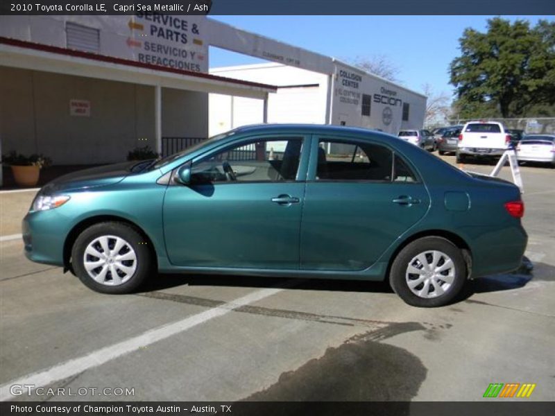 Capri Sea Metallic / Ash 2010 Toyota Corolla LE