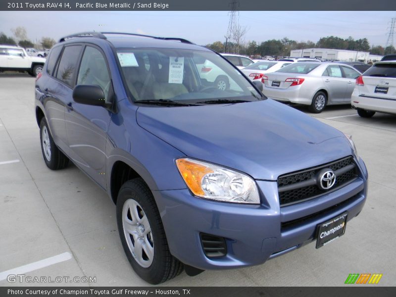 Pacific Blue Metallic / Sand Beige 2011 Toyota RAV4 I4
