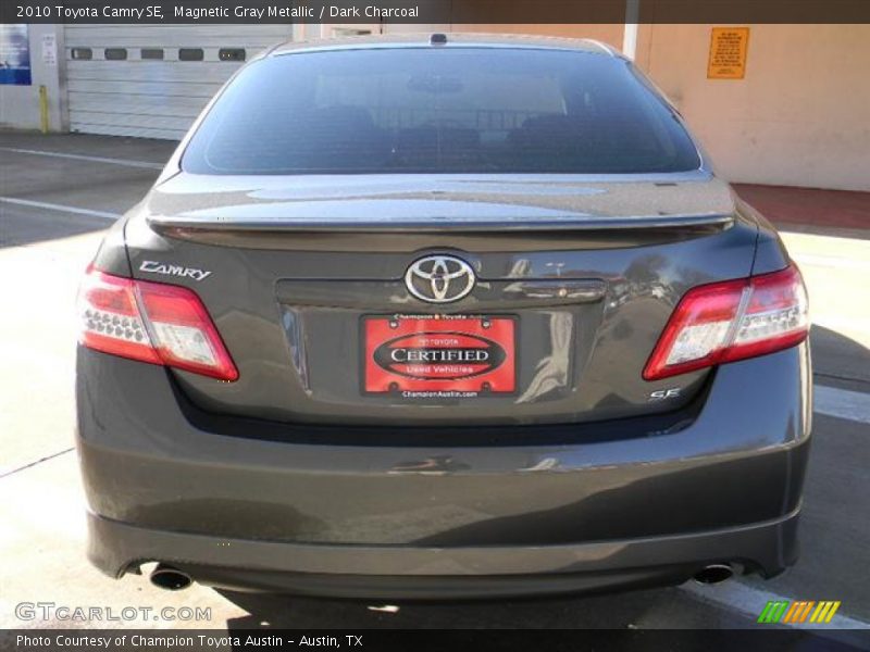 Magnetic Gray Metallic / Dark Charcoal 2010 Toyota Camry SE