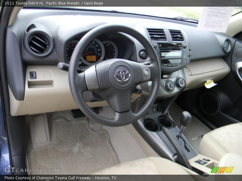 Pacific Blue Metallic / Sand Beige 2011 Toyota RAV4 I4