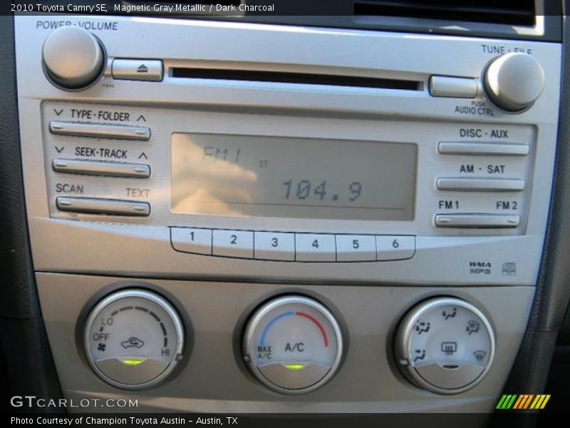 Magnetic Gray Metallic / Dark Charcoal 2010 Toyota Camry SE