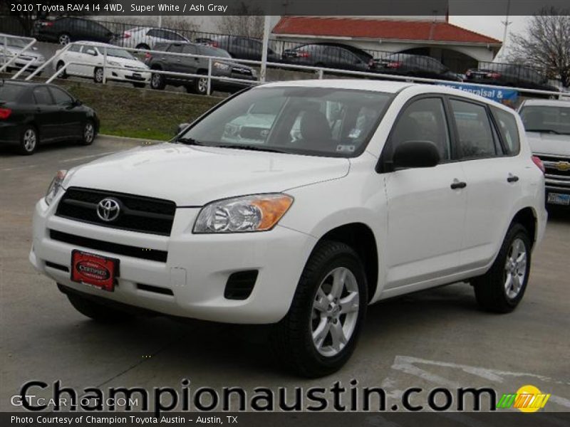 Super White / Ash Gray 2010 Toyota RAV4 I4 4WD