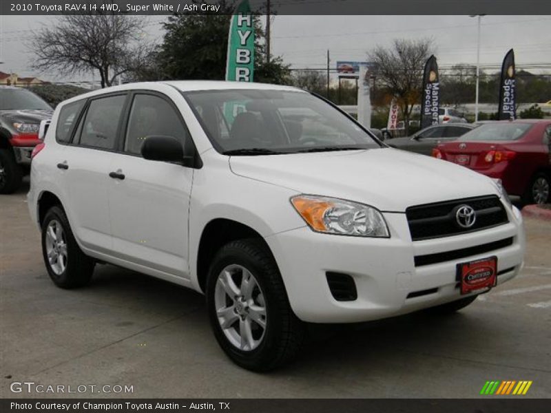 Super White / Ash Gray 2010 Toyota RAV4 I4 4WD