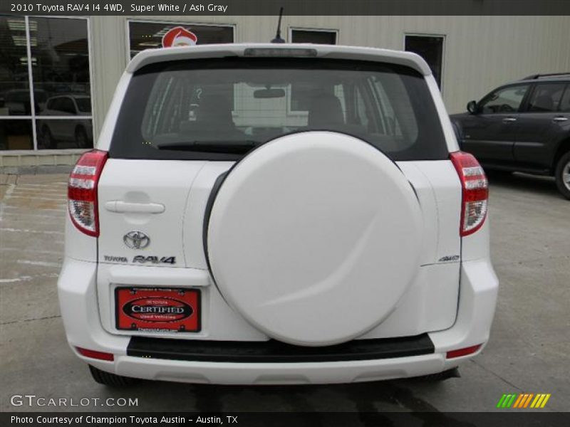Super White / Ash Gray 2010 Toyota RAV4 I4 4WD