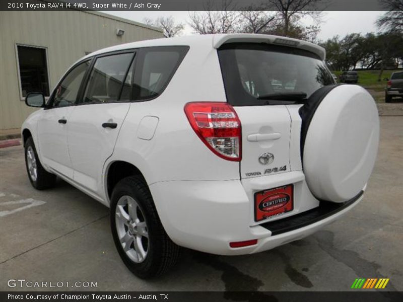 Super White / Ash Gray 2010 Toyota RAV4 I4 4WD