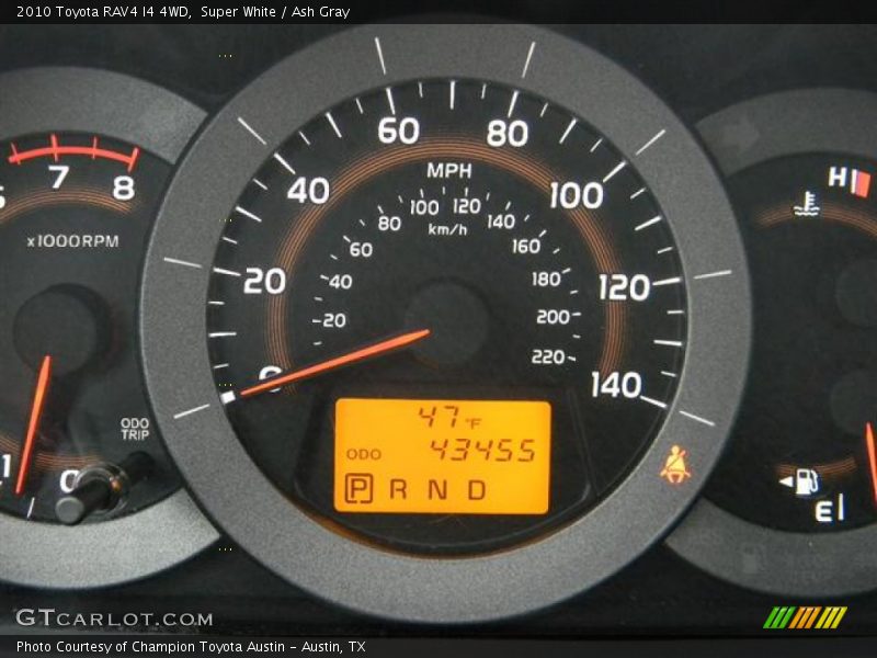 Super White / Ash Gray 2010 Toyota RAV4 I4 4WD