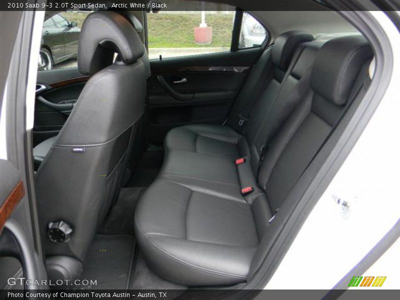 Arctic White / Black 2010 Saab 9-3 2.0T Sport Sedan