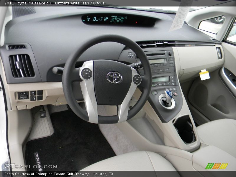 Blizzard White Pearl / Bisque 2011 Toyota Prius Hybrid II