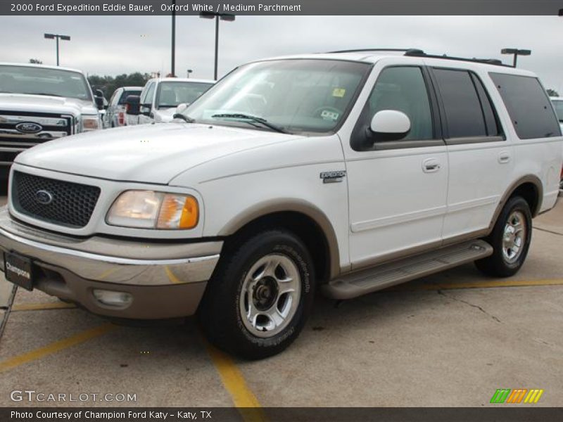 Oxford White / Medium Parchment 2000 Ford Expedition Eddie Bauer
