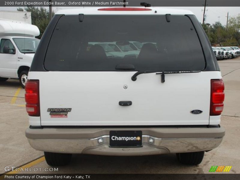 Oxford White / Medium Parchment 2000 Ford Expedition Eddie Bauer