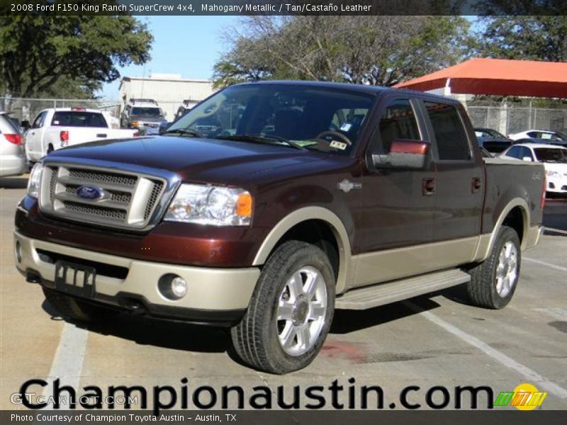 Mahogany Metallic / Tan/Castaño Leather 2008 Ford F150 King Ranch SuperCrew 4x4