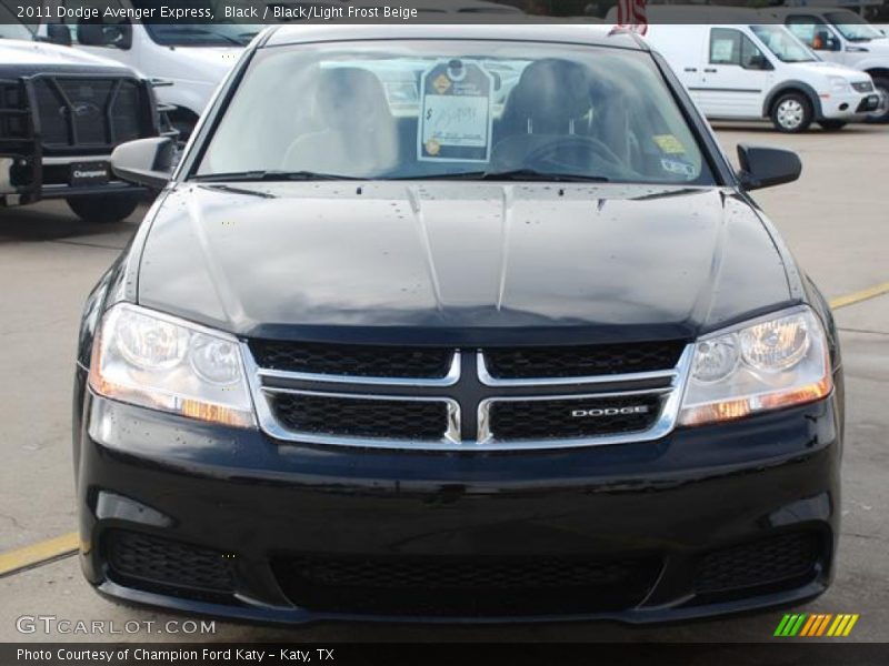 Black / Black/Light Frost Beige 2011 Dodge Avenger Express