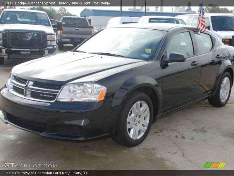 Black / Black/Light Frost Beige 2011 Dodge Avenger Express