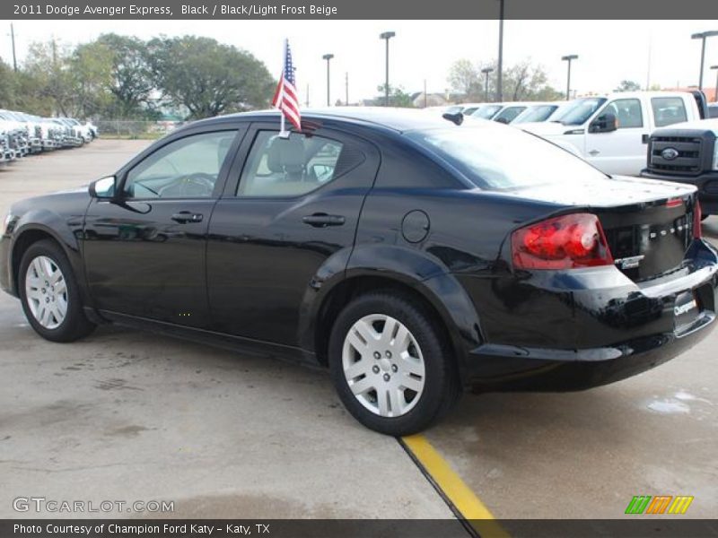 Black / Black/Light Frost Beige 2011 Dodge Avenger Express