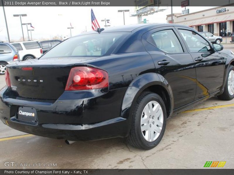 Black / Black/Light Frost Beige 2011 Dodge Avenger Express
