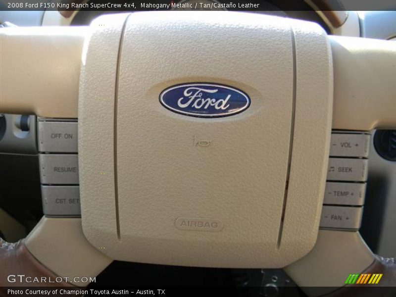 Mahogany Metallic / Tan/Castaño Leather 2008 Ford F150 King Ranch SuperCrew 4x4