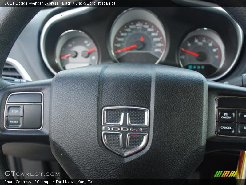 Black / Black/Light Frost Beige 2011 Dodge Avenger Express