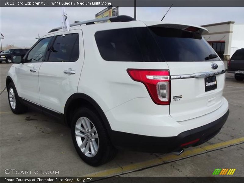 White Suede / Medium Light Stone 2011 Ford Explorer XLT