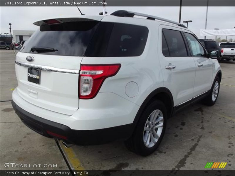 White Suede / Medium Light Stone 2011 Ford Explorer XLT