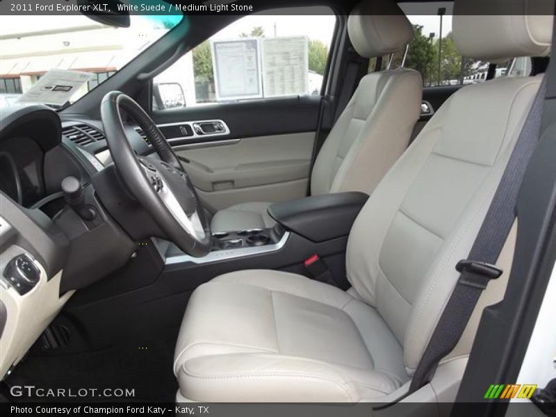 White Suede / Medium Light Stone 2011 Ford Explorer XLT