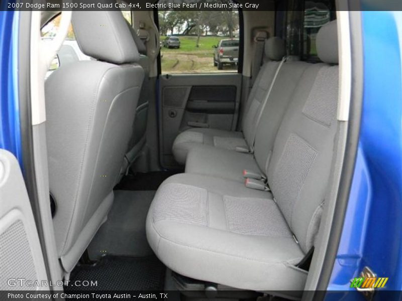 Electric Blue Pearl / Medium Slate Gray 2007 Dodge Ram 1500 Sport Quad Cab 4x4