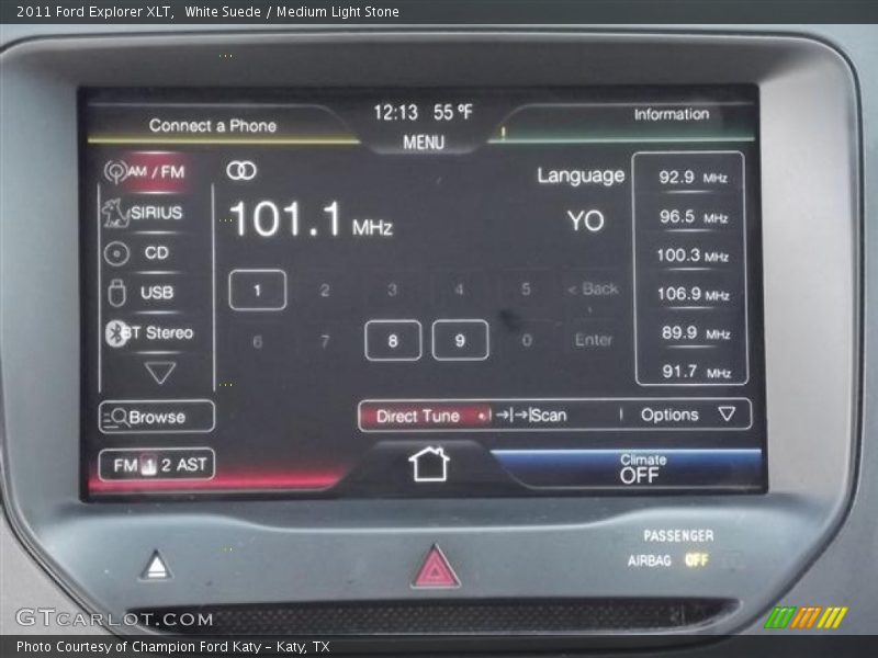 White Suede / Medium Light Stone 2011 Ford Explorer XLT