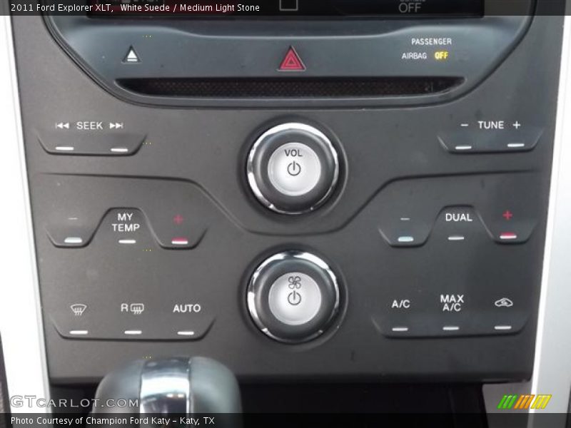 Controls of 2011 Explorer XLT