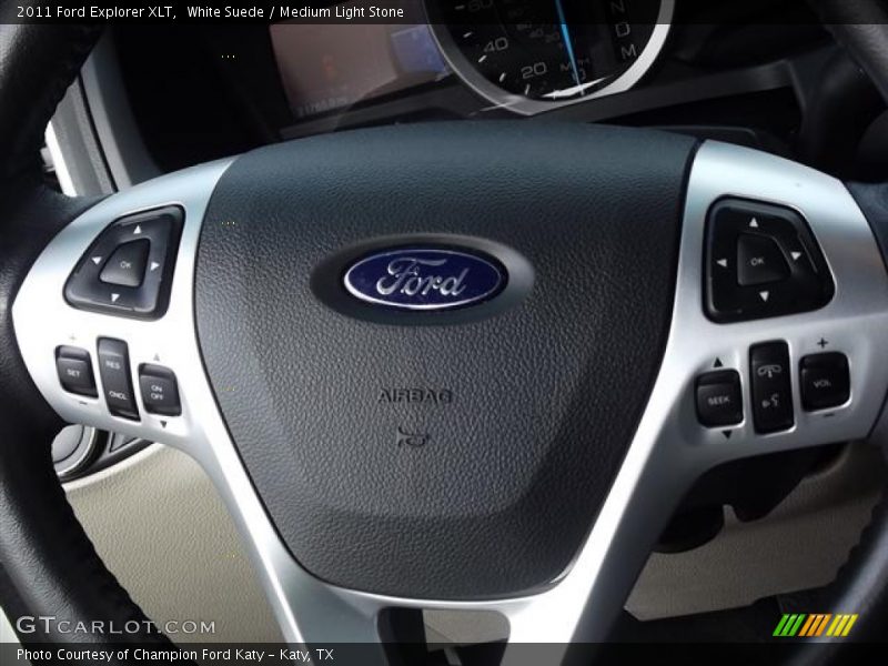 White Suede / Medium Light Stone 2011 Ford Explorer XLT