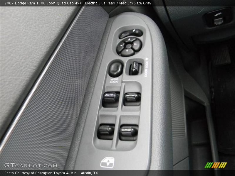 Electric Blue Pearl / Medium Slate Gray 2007 Dodge Ram 1500 Sport Quad Cab 4x4