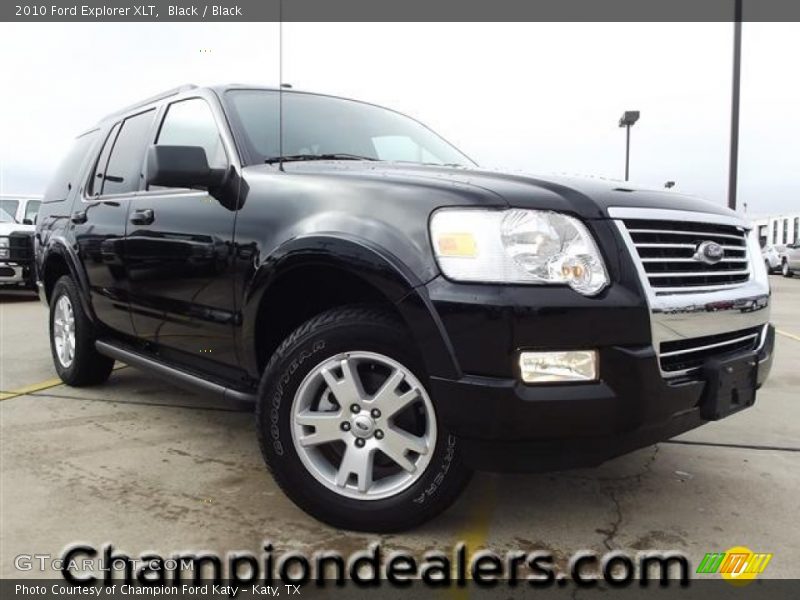 Black / Black 2010 Ford Explorer XLT