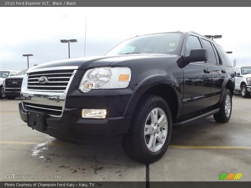 Black / Black 2010 Ford Explorer XLT