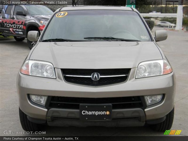 Sandstone Metallic / Saddle 2003 Acura MDX