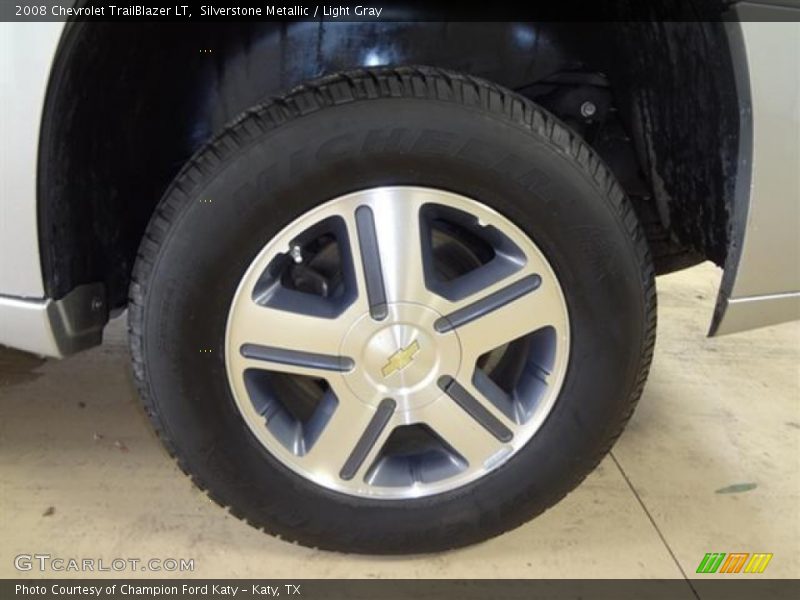 Silverstone Metallic / Light Gray 2008 Chevrolet TrailBlazer LT