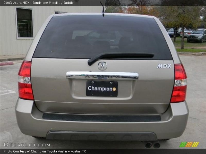 Sandstone Metallic / Saddle 2003 Acura MDX
