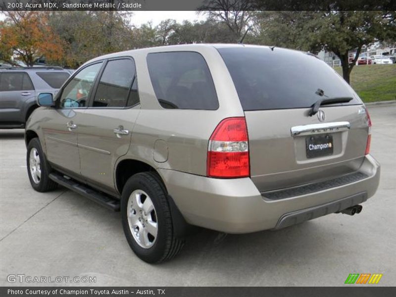 Sandstone Metallic / Saddle 2003 Acura MDX